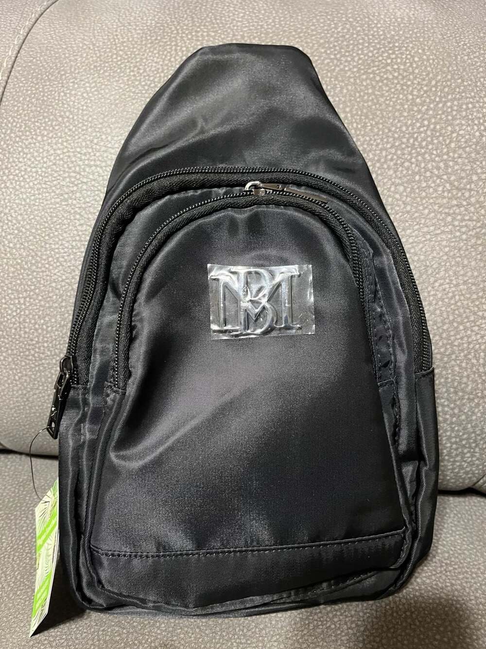 Badgley Mischka Black Nylon Men's Fanny Pack Sling Crossbody Bag BMB-002